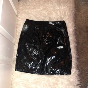 Leather skirt